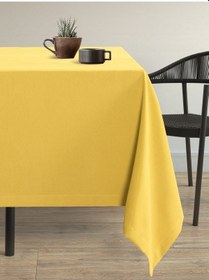 Resim Kadife Dokulu Acem Lalesi Sarısı Dertsiz Masa Örtüsü Acem Lalesi Sarısı 
