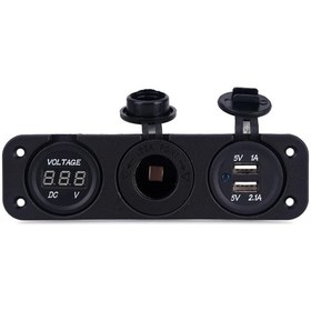 Resim Marin Usb Şarj / Çakmaklık / Voltmetre 