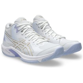 Resim Asics BEYOND FF MT Kadın White/Digital Sakura Voleybol Ayakkabısı 1072A096-106 