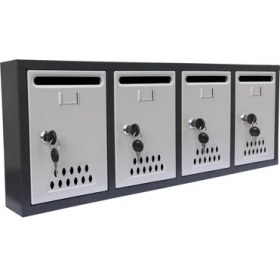 Resim Posta Kutusu 4'lü-Antrasit-Gri 