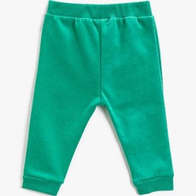 Resim Erkek Bebek Jogger Eşofman Altı Düğme Detaylı 