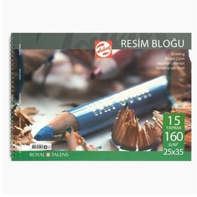 Resim Talens 25x35 Cm Spiralli 15 Sayfa Çizim Defteri 480304 