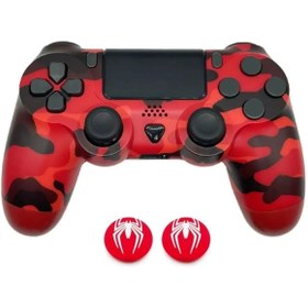 Resim GLRTech PS 4 Bluetooth Doubleshock 4 Wireless Controller PC Bilgisayar Uyumlu Oyun Kolu 