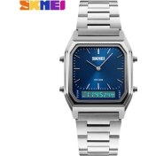 Resim Skmeı 1220 Erkek Mavi Tasarım Analog-Dijital Kol Saati 