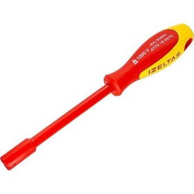 Resim İzeltaş 4773190070 1000V Süngüsü İzoleli Lokma Uçlu Tornavida 7 MM 