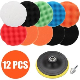 Resim valkyrie 12 Parça 10cm Büyük Boy Oto Pasta Cila Polisaj Seti 