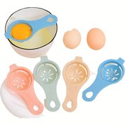 Resim 1 adet Plastik Yumurta Ayrıcı Aracı - Yumurta Sarısı ve Beyazlarını Hassas Bir Şekilde Ayrar, Mutfak Pişirme ve Fırın için İdeal, Dayanıklı Yumurta Beyaz Filtreli Mutfak Aleti 