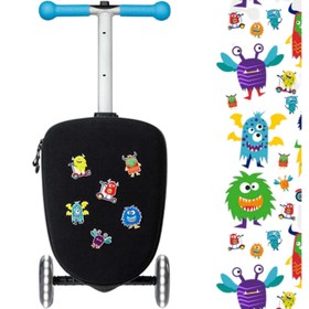Resim Micro Scooter Luggage Junior Velcro Blue - 2+ Yaş / Mavi 