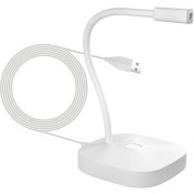 Resim Prettyia Pc Kayıt Için USB Bilgisayar Mikrofon Mikrofonu Oyun Oyunları Öğretme Dikte Beyaz (Yurt Dışından) 