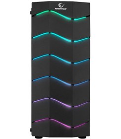 Resim Arc-x Rgb Ledli Siyah Acrylic Panel 120mm Fanlı Gaming Oyuncu Kasası 