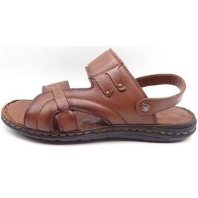 Resim Güvener Büyük Numara Erkek Sandalet Ct4387 Taba Siyah 
