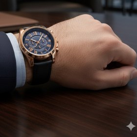 Resim SPECTRUM PREMİUM Yeni Sezon Suni Deri Kordon Roma Rakam Detaylı Erkek Kol Saati 