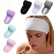 Resim Kadınlar & Erkekler için 1 Adet Saç Bandı - Yoga, Koşu, Spor Salonu, Cilt Bakımı & Makyaj için Yumuşak Ayarlanabilir Kaymaz Saç Bağı - 5 Renk (Siyah/Beyaz/Lavanta/Teal/Bej) - Fitness & Güzellik Aksesuarları İçin Mükemmel Hediye, Peluş Dokulu 