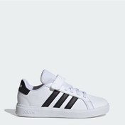 Resim Ftwwht/cblack/ftwwht Adidas Çocuk Tenis Ayakkabı Grand Court 2.0 El Ih5529 Beyaz 