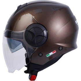 Resim SWAY SW 737 GLOSS Brown Yarım Kask 