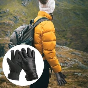 Resim Isıtmalı Kış Eldivenleri | Su Geçirmez Kalınlaştırılmış Parmaksız,Su Geçirmez USB Şarjlı Elektrikli Kadın Kayak Eldivenleri - Açık Hava Kampçılığı Yürüyüşü Motosiklet Bisiklet Sürüşü İçin 