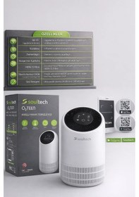 Resim Soultech O2teen Akıllı Hava Temizleyici Hepa 13 Filtre Wi-fi Uygulama Kontrollü Ultra Sessiz 