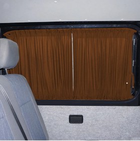 Resim Oto Pandami Volkswagen Crafter 2.nesil Uzun Şase 2018+ Uyumlu Taba Raylı Oto Perde Takımı 