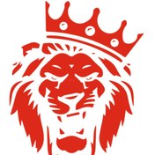 Resim Bak Karıştır Aslan Sticker 15x18 CM Kırmızı Renk 