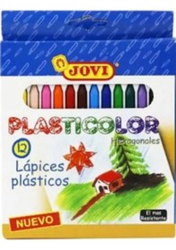 Resim Jovi Pastel Boya 12 Renk Plastıcolor Hexagonal 