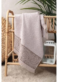 Resim Bambu Kabartma Bordürlü El Havlusu - Lila Lila 