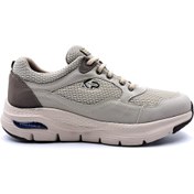 Resim KİNG PAOLO Memory Foam Erkek Bej Renk Yürüyüş Sneaker Spor Ayakkabı 