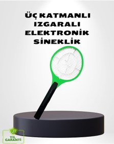 Resim Taşınabilir Elektronik Sineklik Üç Katmanlı Güvenli Izgara Ve Kimyasız Koruma 