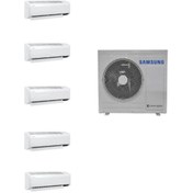 Resim Samsung Windfree 1+5 Sistem (AJ100TXJ5KH-EA) 9+9+9+9+18 BTU İÇ ,10 kw Dış A++ Multi Klima 