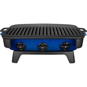 Resim STOREMAX modaflux Döküm Mangal, Alt, Gövde, Kömür Teli ve Üst Dahil, 36x45 cm, Mavi polynova 395519 