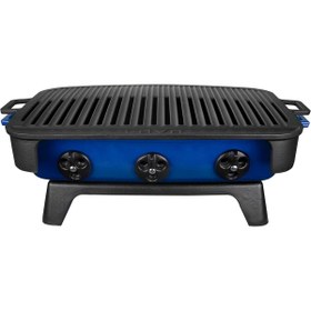 Resim STOREMAX modaflux Döküm Mangal, Alt, Gövde, Kömür Teli ve Üst Dahil, 36x45 cm, Mavi polynova 395519 