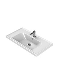 Resim TURKUAZ CERASTYLE FRAME ETAJERLİ LAVABO 65X45CM 