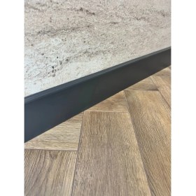 Resim Pasha Dekor 10 cm Düz Antrasit Pvc Kaplama Parke Süpürgelik 