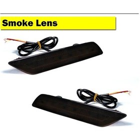 Resim Ijdm 2013-2015 Honda Civic Sedan 3 In 1 Kırmızı Led Araba Tampon Reflektör Smoked Lens Smoked Lens 