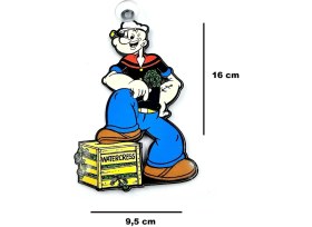 Resim Temel Reis Karakter Vantuzlu Pleksi Cam Süsü - Temel Reis Cam Süsü Figürlü 