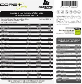 Resim Mustang Nutrition Core+ Series Isolate Whey Protein Tozu 1800 Gr 60 Servis Çikolata + Shaker + Protein Kahve Hediyeli Çikolata Aromalı 