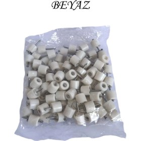 Resim Çivili Raf Pimi Duvar Dolap Mobilya Pimi Sert Plastik Raf Tutucu Beyaz 100 Adet Tekli (1 Paket) 