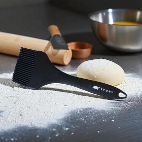 Resim Blackseries Premium Silikon Yumurta & Sos Fırçası Siyah 