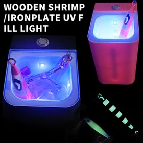 Resim Gece Balıkçılığı için BASSKING LED Aydınlatmalı Karidesi ve Balık Hileleri - UV Tepkisel, Pil Güçlü Demir Levha Hile ile Çoklu Komponentler, Deniz Balıkçılığı için İdeal (Piller Dahil Değil), Balıkçılık Ekipmanları 
