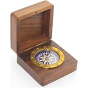 Resim Periboia Kutulu Pirinç Pusula Model 2 