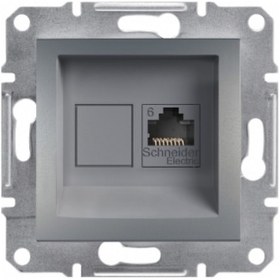 Resim Schneider Eph4700162 Asfora Çelik 1xrj45cat6 - Utp Data Prizi 