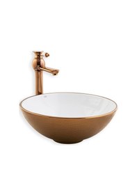 Resim Eva Banyo Lena E-5005R Tezgah Üstü Porselen Lavabo 