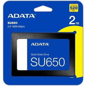 Resim Adata 2TB 2.5" SU650 520-450MB-s ASU650SS-2TT-R Ssd Harddisk 