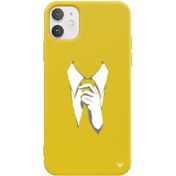 Resim iPhone 11 Kravat Telefon Kılıfı 