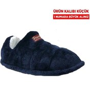 Resim Cex Lacivert Kadın Ev Ayakkabısı Panduf 
