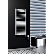 Resim Radiva Haiti Elektrikli Havlupan 600 Watt 500 x 1200 cm Düz Beyaz (On/off Düğmeli) 