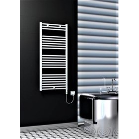 Resim Radiva Haiti Elektrikli Havlupan 600 Watt 500 x 1200 cm Düz Beyaz (On/off Düğmeli) 
