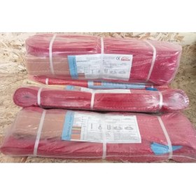 Resim Çekme Kapasitesi 5 Ton, Uzunluk 5 Metre, Kırmızı Düz Polyester Sapan 