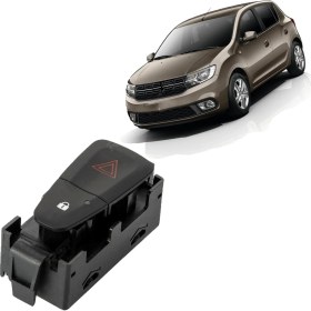 Resim Mcar Dacia Sandero Dörtlü Flaşör + Kapı Kilit Düğmesi 2013--2018 