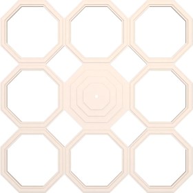 Resim Motifpiyer Lamba Tavan Göbeği MODÜLER-SEKIZGEN-DÜZ-9-PARÇA-56CM 