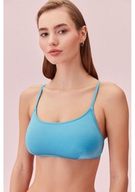 Resim Suwen Düz Bralet Bikini Üst Sb24992336 